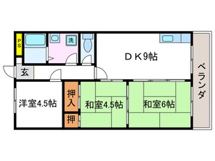 コーポ御屋敷の物件間取画像